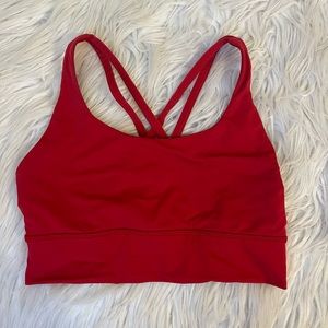 Red long line energy bra size 4